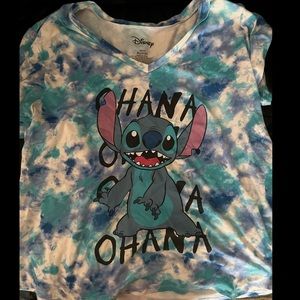 Stitch tie-dye shirt